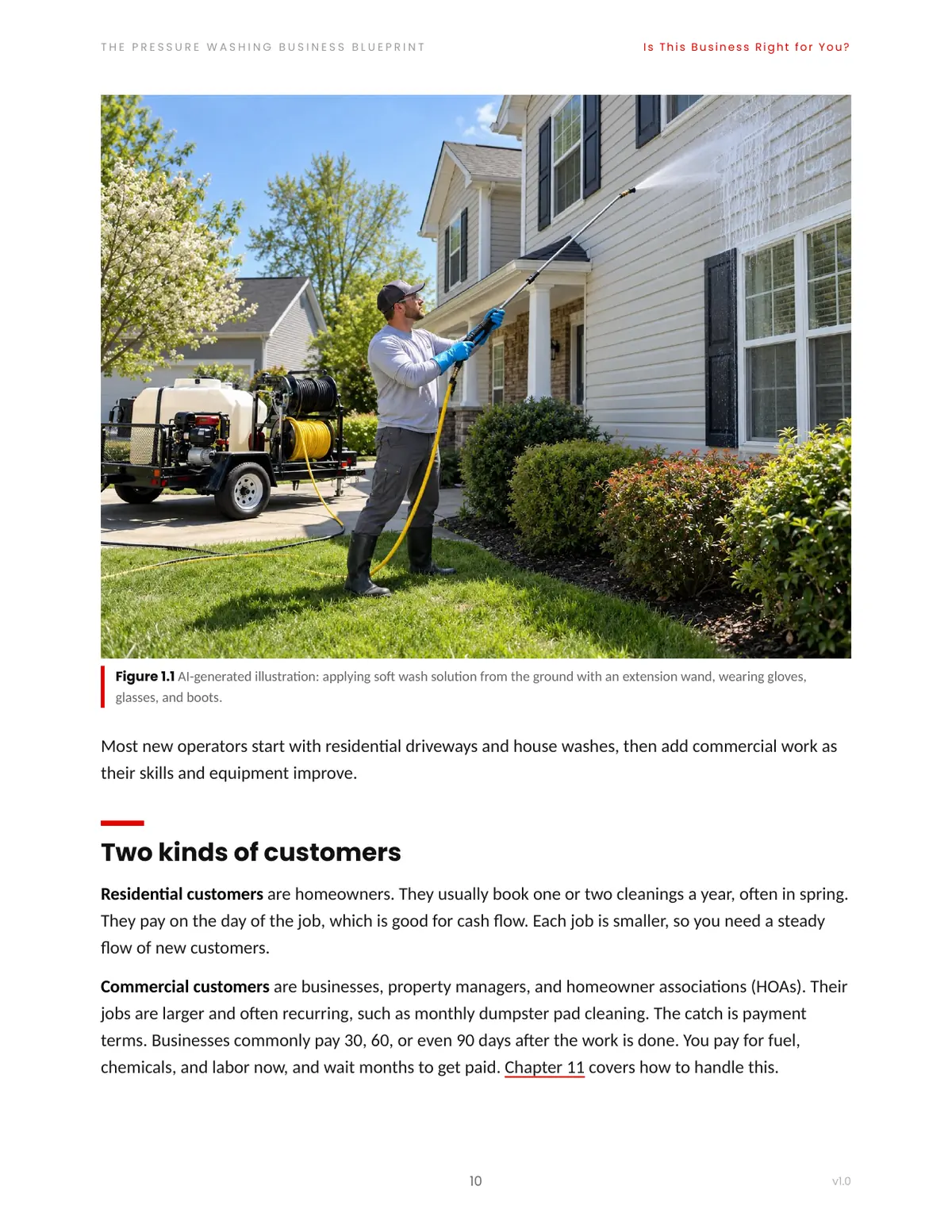 Two kinds of customers page